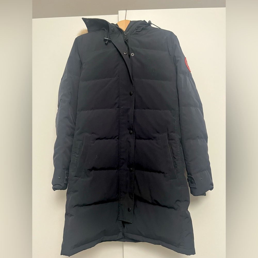 Canada Goose Shelburne Parka Coat Navy Size Small